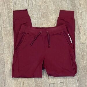 Alphalete Burgundy Track Pants